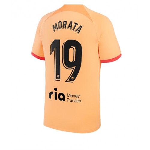 Fotbalové Dres Atletico Madrid Alvaro Morata #19 Alternativní 2022-23 Krátký Rukáv